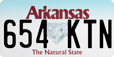 AR license plate 654KTN