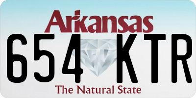AR license plate 654KTR