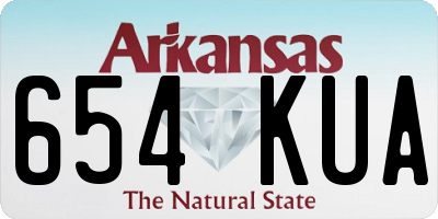 AR license plate 654KUA