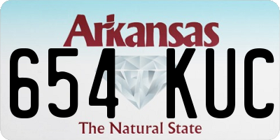 AR license plate 654KUC