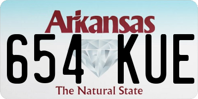 AR license plate 654KUE