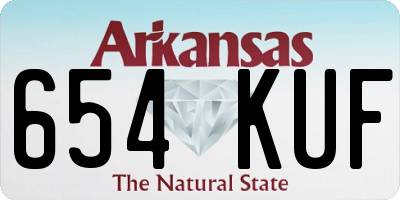 AR license plate 654KUF
