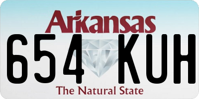 AR license plate 654KUH