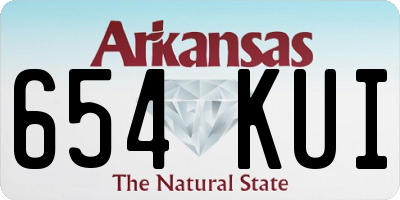 AR license plate 654KUI