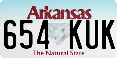 AR license plate 654KUK
