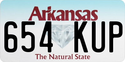 AR license plate 654KUP