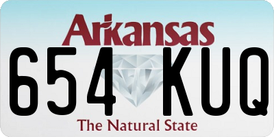 AR license plate 654KUQ
