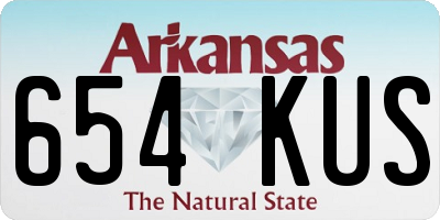 AR license plate 654KUS