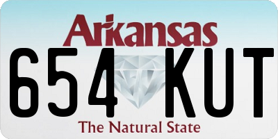AR license plate 654KUT