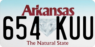 AR license plate 654KUU