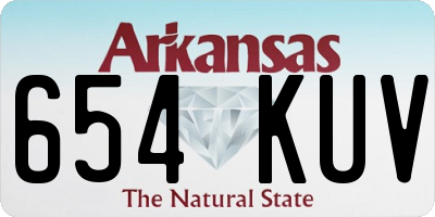 AR license plate 654KUV