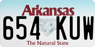 AR license plate 654KUW