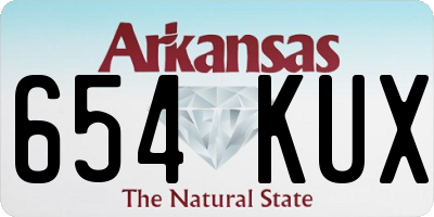 AR license plate 654KUX