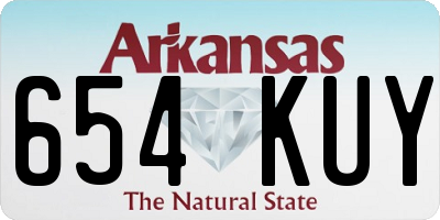 AR license plate 654KUY