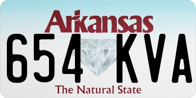 AR license plate 654KVA