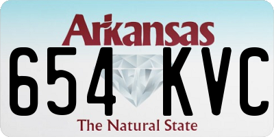AR license plate 654KVC