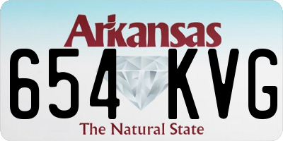 AR license plate 654KVG