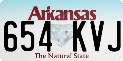 AR license plate 654KVJ