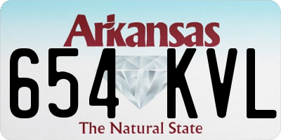 AR license plate 654KVL