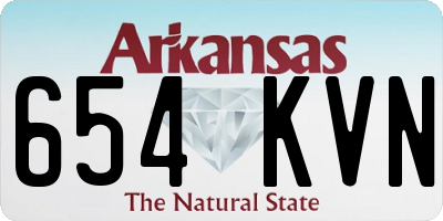 AR license plate 654KVN