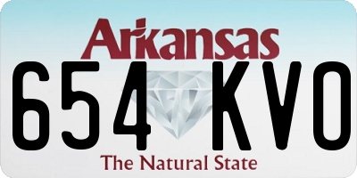 AR license plate 654KVO