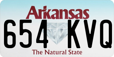 AR license plate 654KVQ