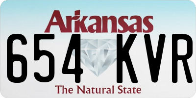 AR license plate 654KVR