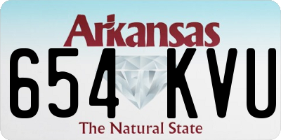 AR license plate 654KVU