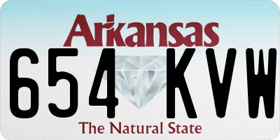AR license plate 654KVW