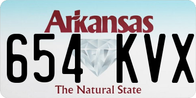 AR license plate 654KVX
