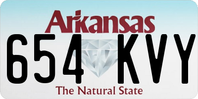 AR license plate 654KVY