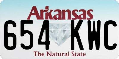 AR license plate 654KWC