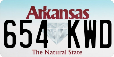 AR license plate 654KWD
