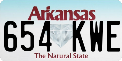AR license plate 654KWE