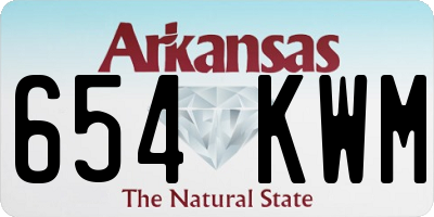 AR license plate 654KWM