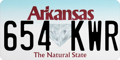 AR license plate 654KWR
