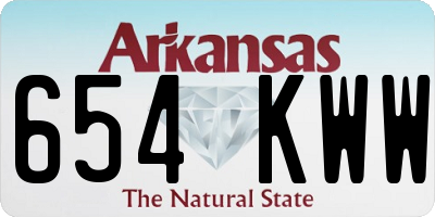AR license plate 654KWW