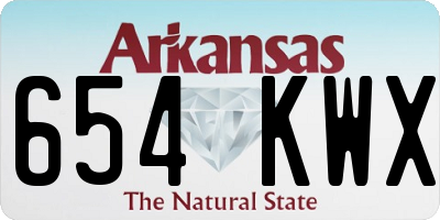 AR license plate 654KWX