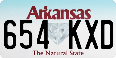 AR license plate 654KXD