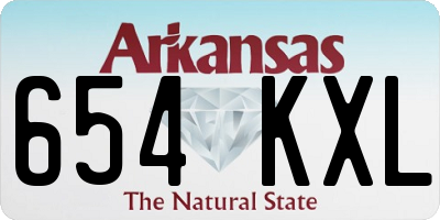 AR license plate 654KXL
