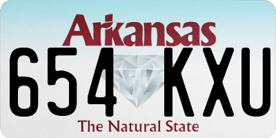 AR license plate 654KXU