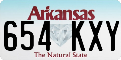 AR license plate 654KXY