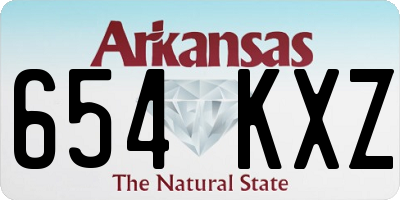 AR license plate 654KXZ