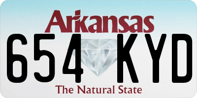 AR license plate 654KYD