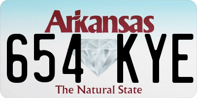 AR license plate 654KYE