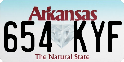 AR license plate 654KYF