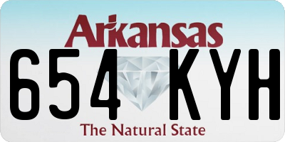 AR license plate 654KYH