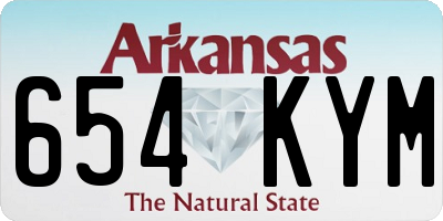 AR license plate 654KYM