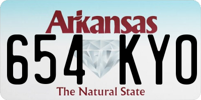 AR license plate 654KYO