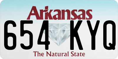AR license plate 654KYQ